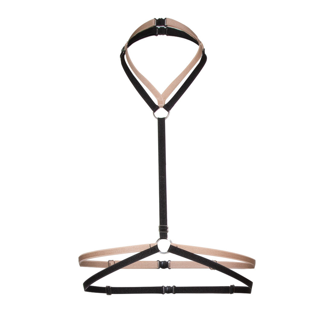 Harnais Double Bicolore Évasion Beige Noir