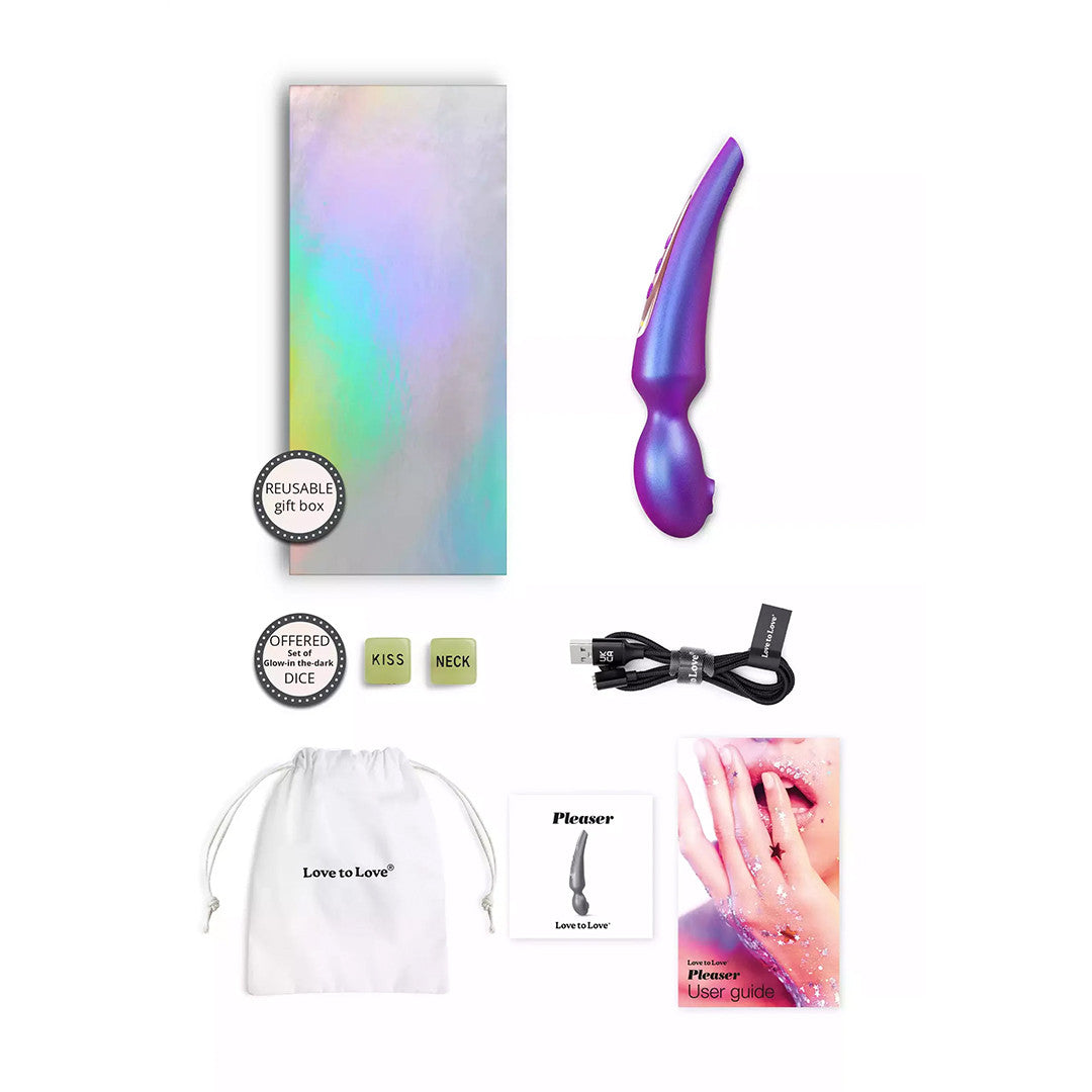Wand Pleaser Iridescent Bleu - Bleu - 10