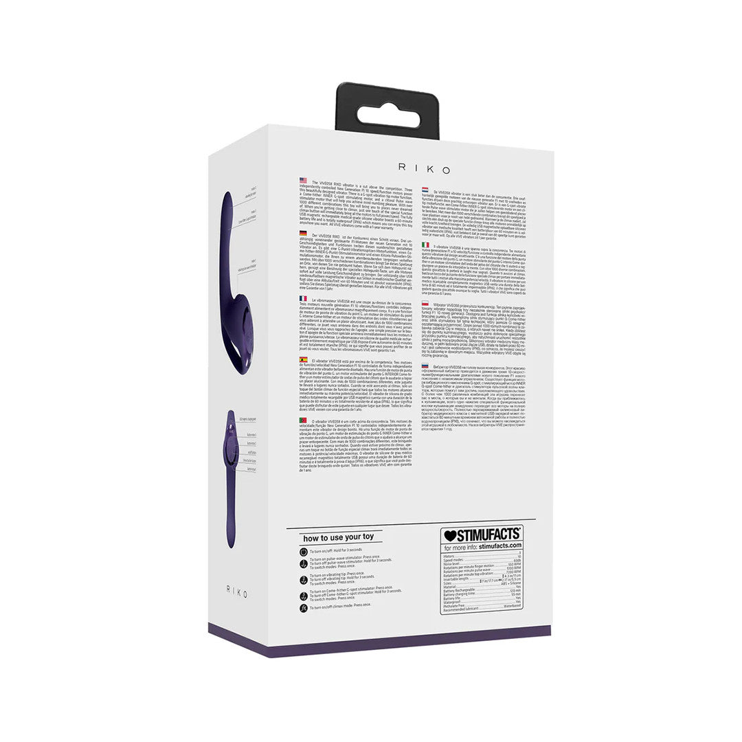 Doigt Vibrant Riko Rechargeable