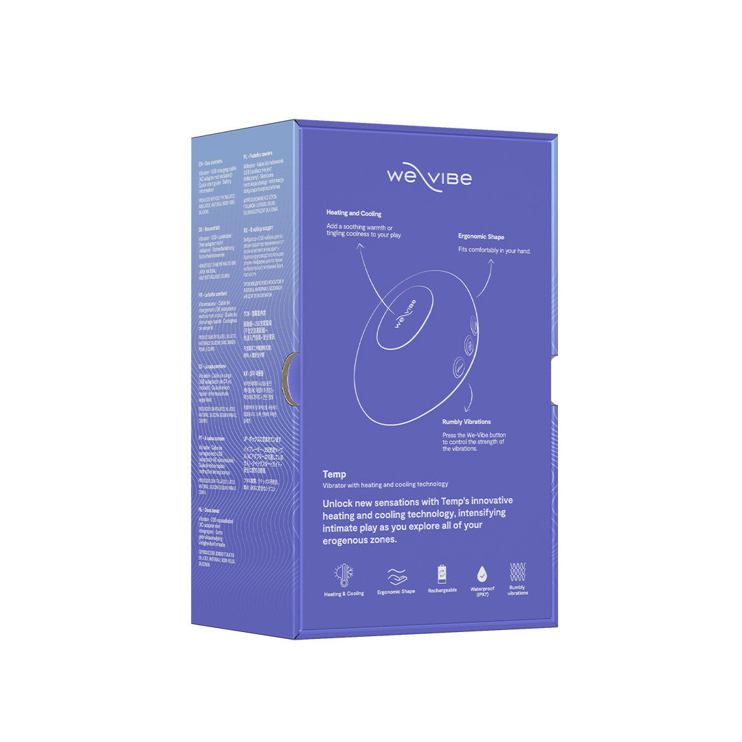Stimulateur Clitoridien Temp Violet Packaging dos