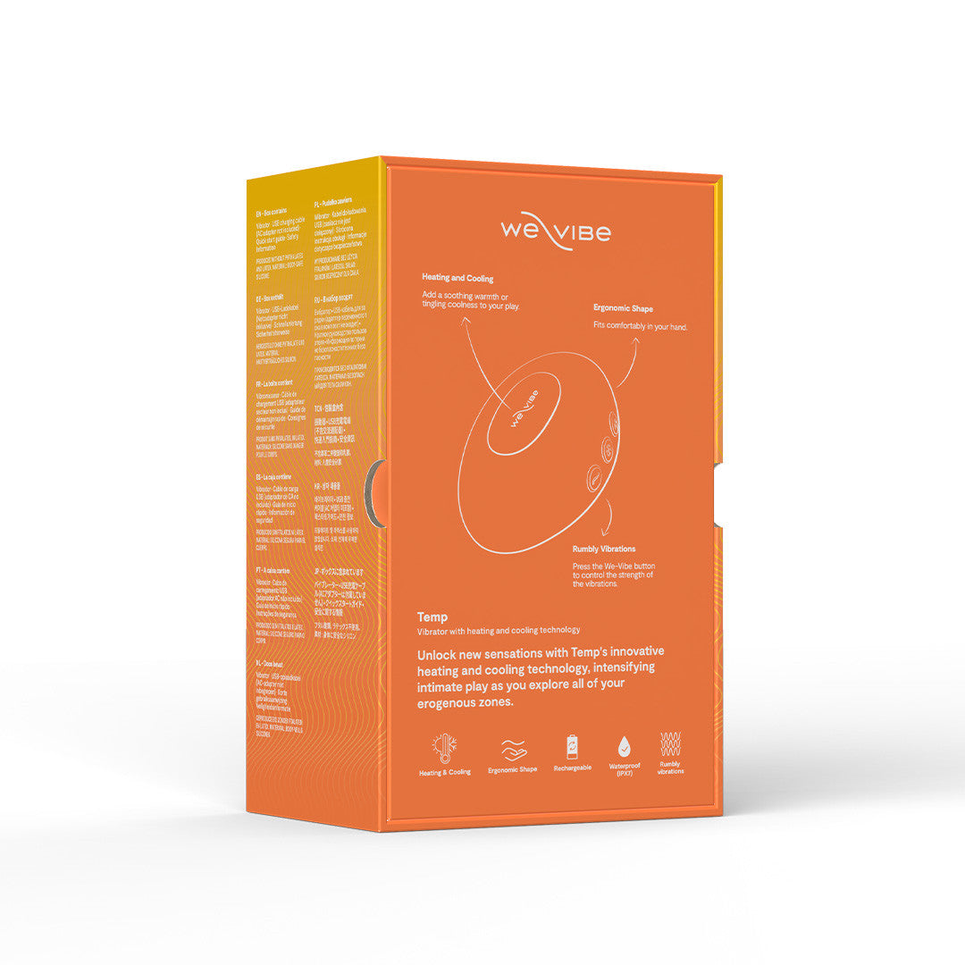 Stimulateur Clitoridien Temp Orange Packaging dos
