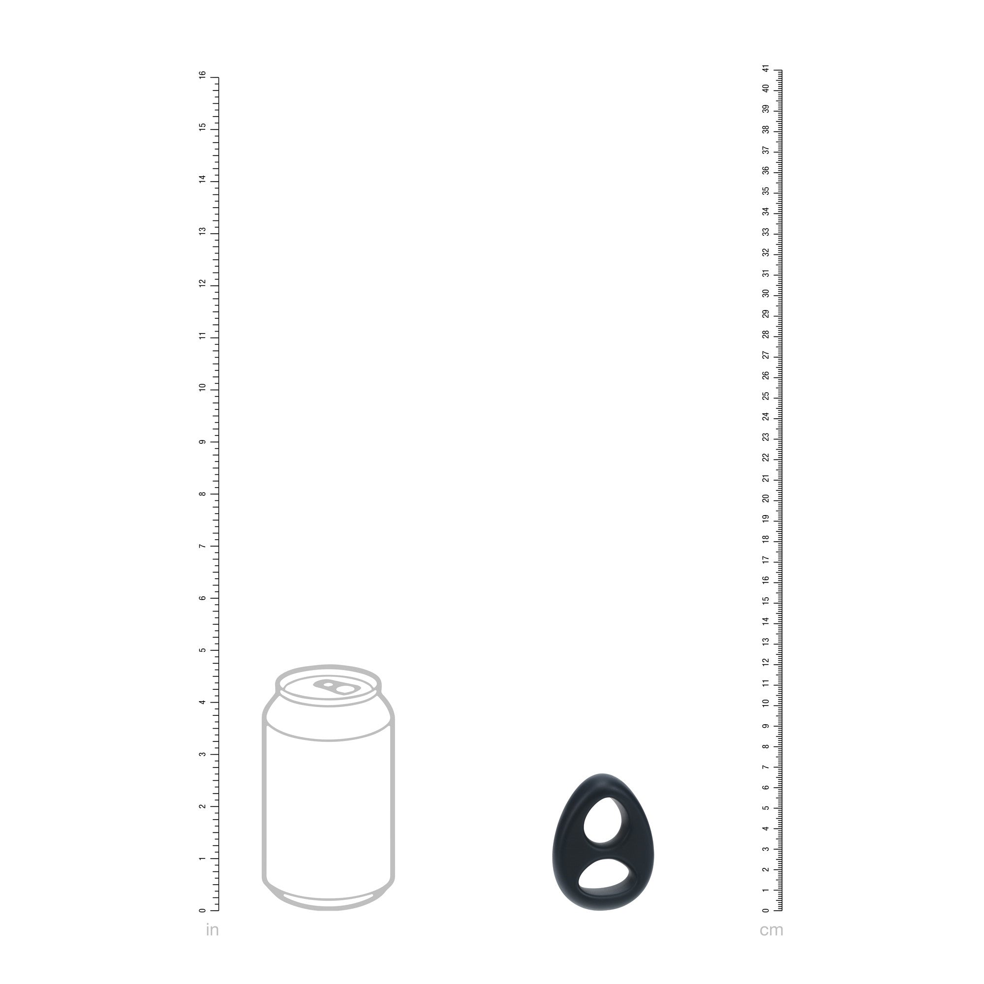 Cockring Double Silicone Liquide