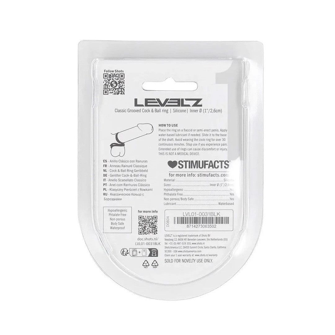 Cockring Classic Grooved Silicone