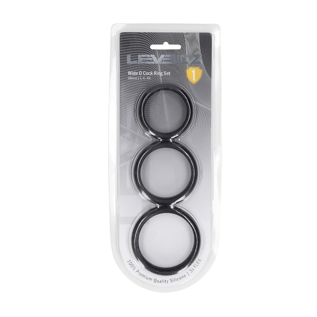 Set Cockring Silicone Wide O L/XL/XXL