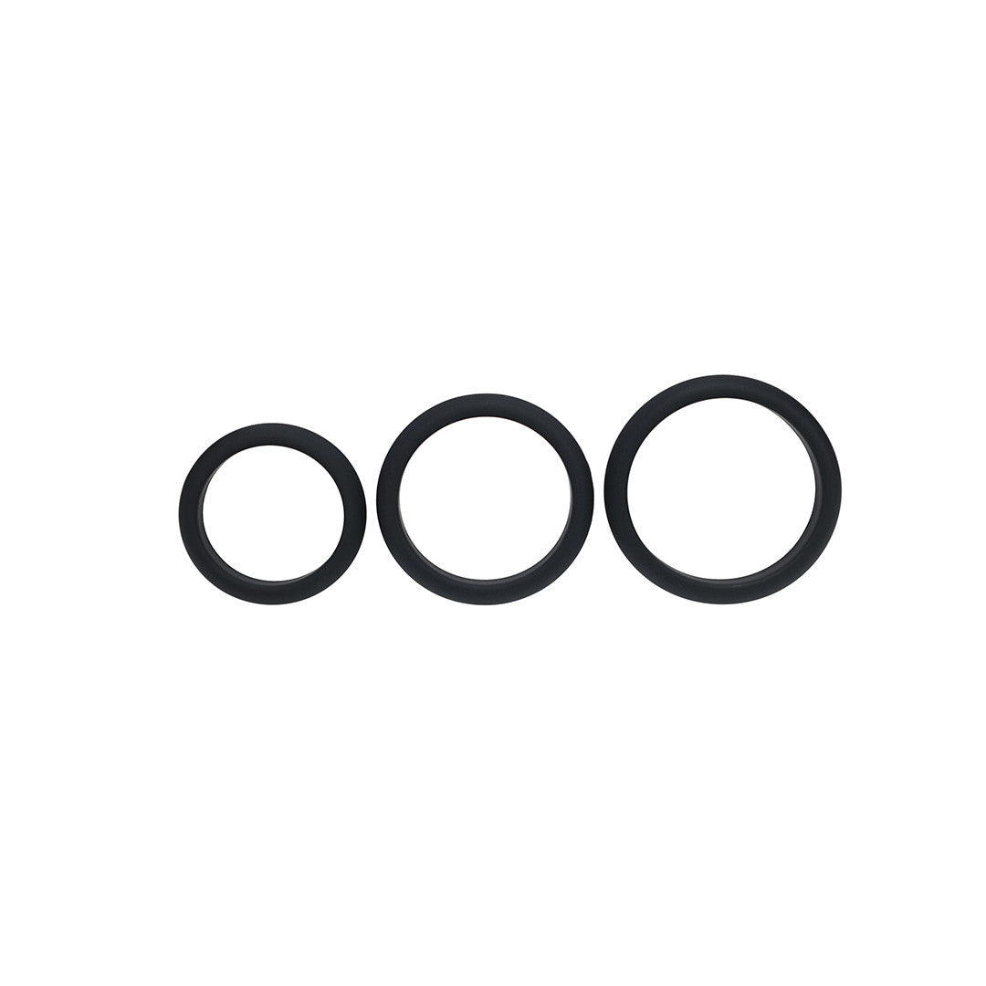 Set Cockring Silicone Wide O L/XL/XXL