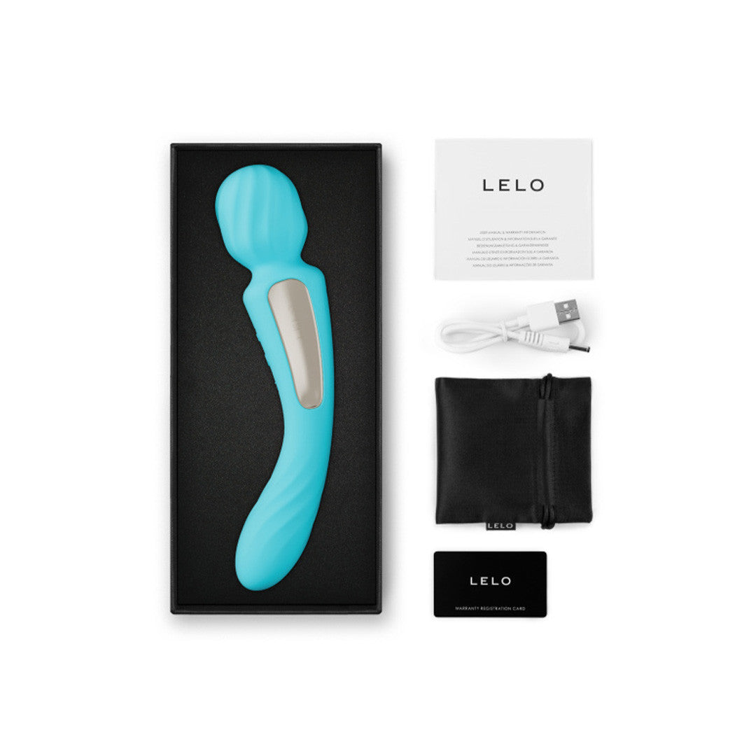 Vibromasseur Wand Double Switch Bleu