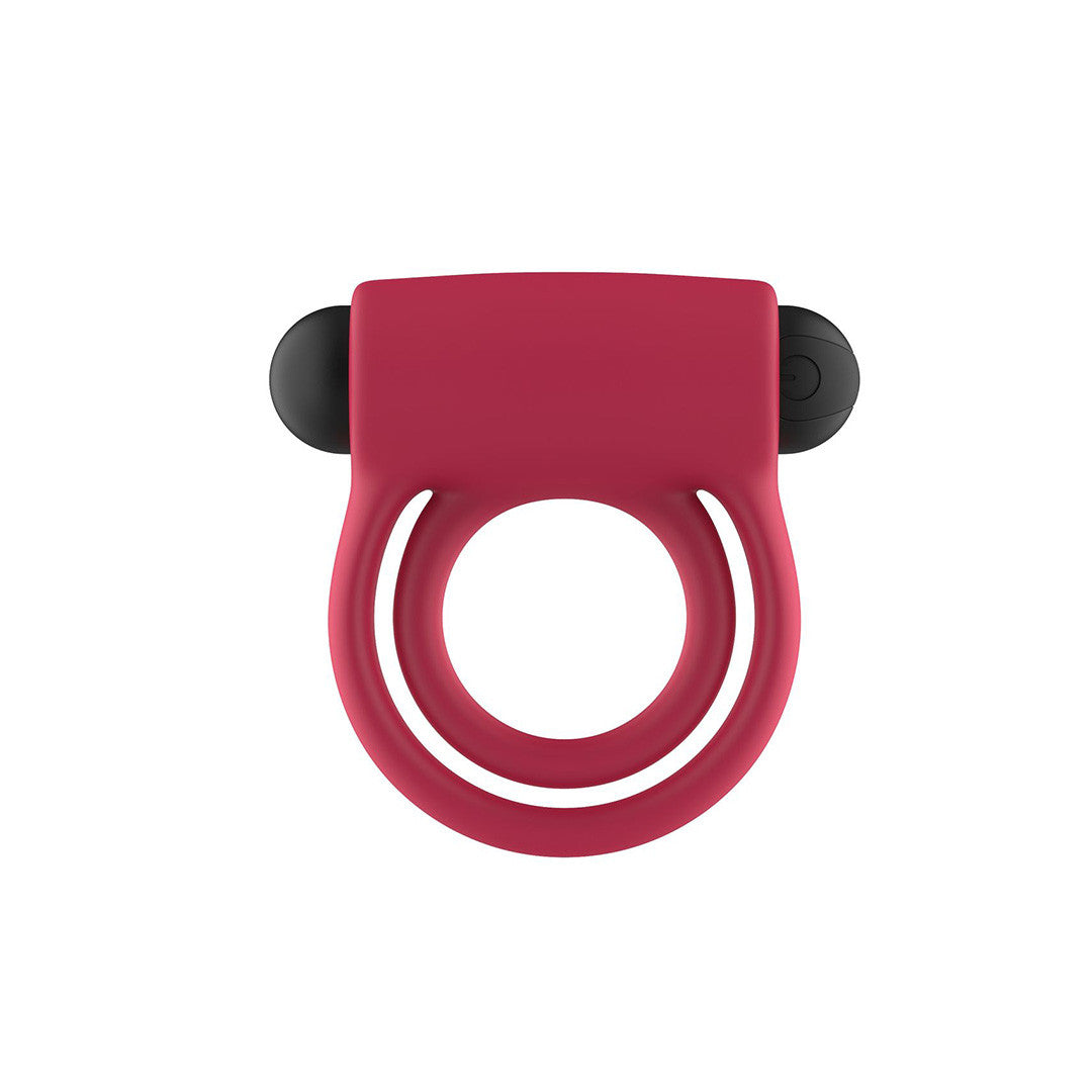 Cockring Vibrant Télécommandé Félicité + rouge