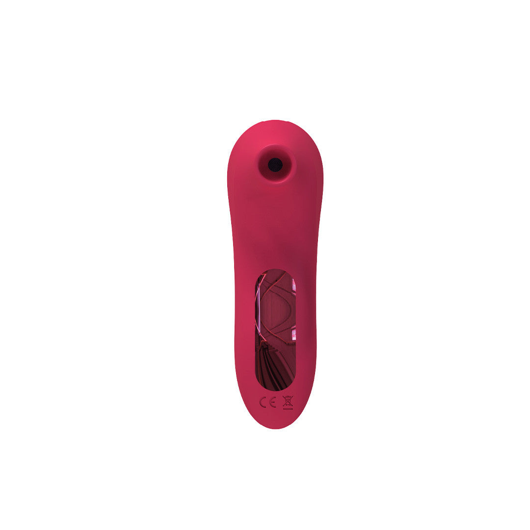 stimulateur clitoridien exquis 2 rouge vue de face