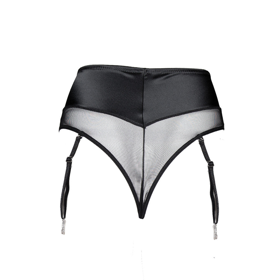 Culotte Haute Satin Porte-Jarretelle Diva