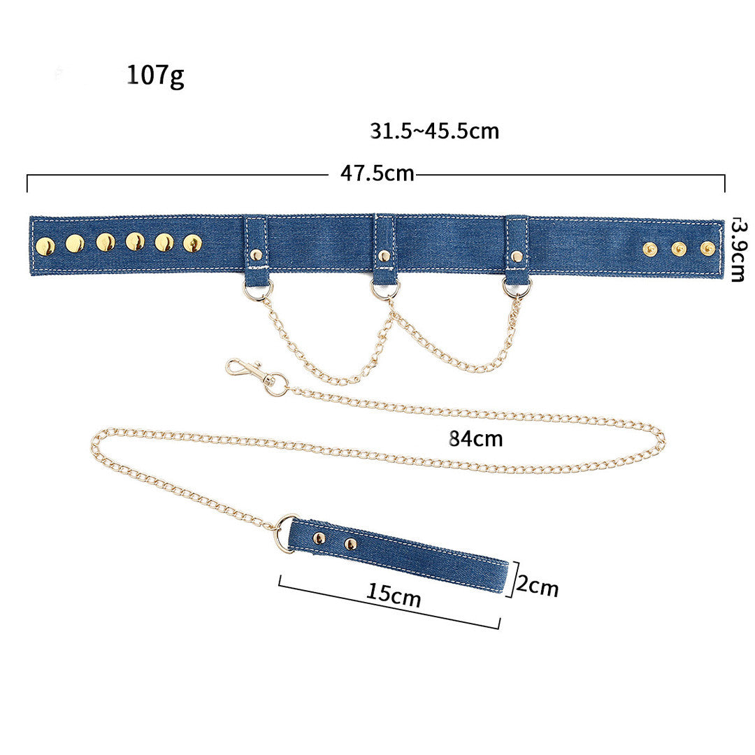 Collier Laisse en Jean