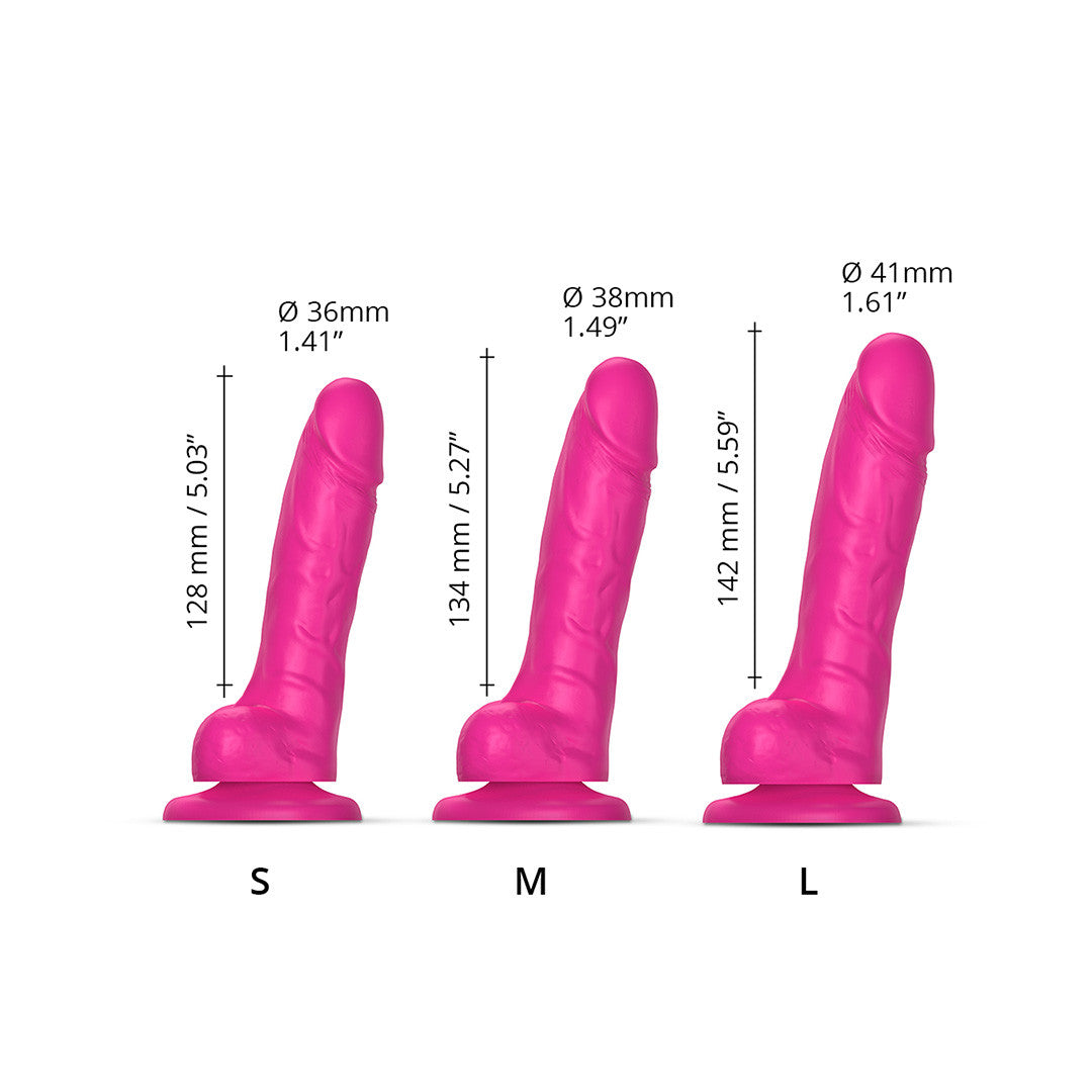 Dildo Réaliste Sliding Skin Rose différentes tailles