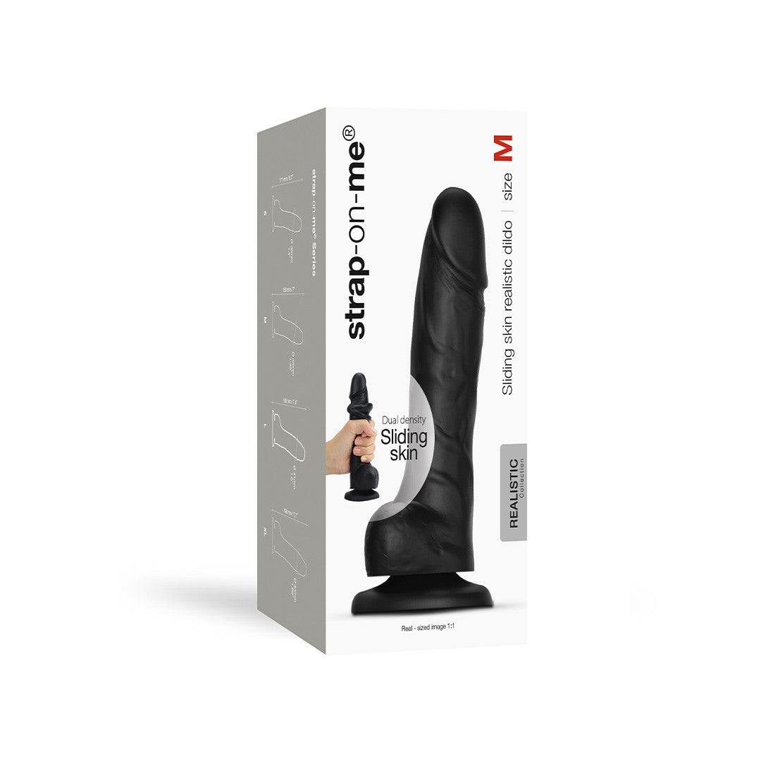 Dildo Réaliste Sliding Skin Noir M