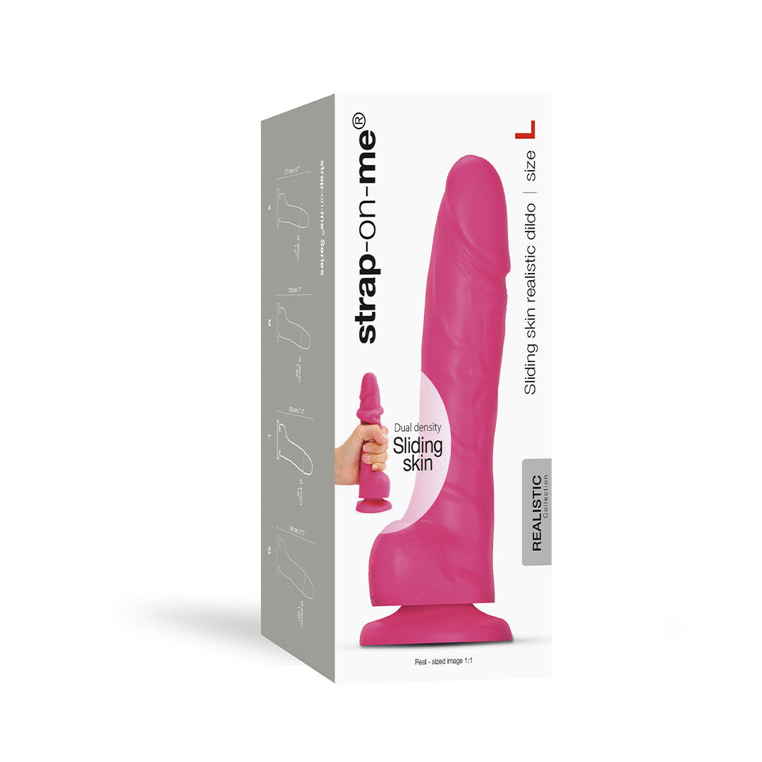 Dildo Réaliste Sliding Skin Rose L