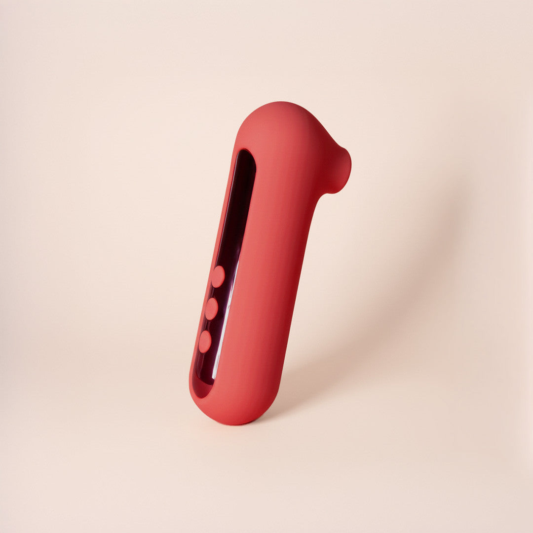 Aspirateur et stimulateur clitoridien Contact rouge de chez Be Happy