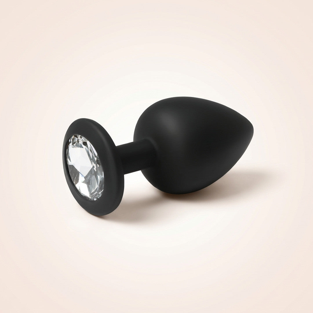 Plug anal bijou noir taille L