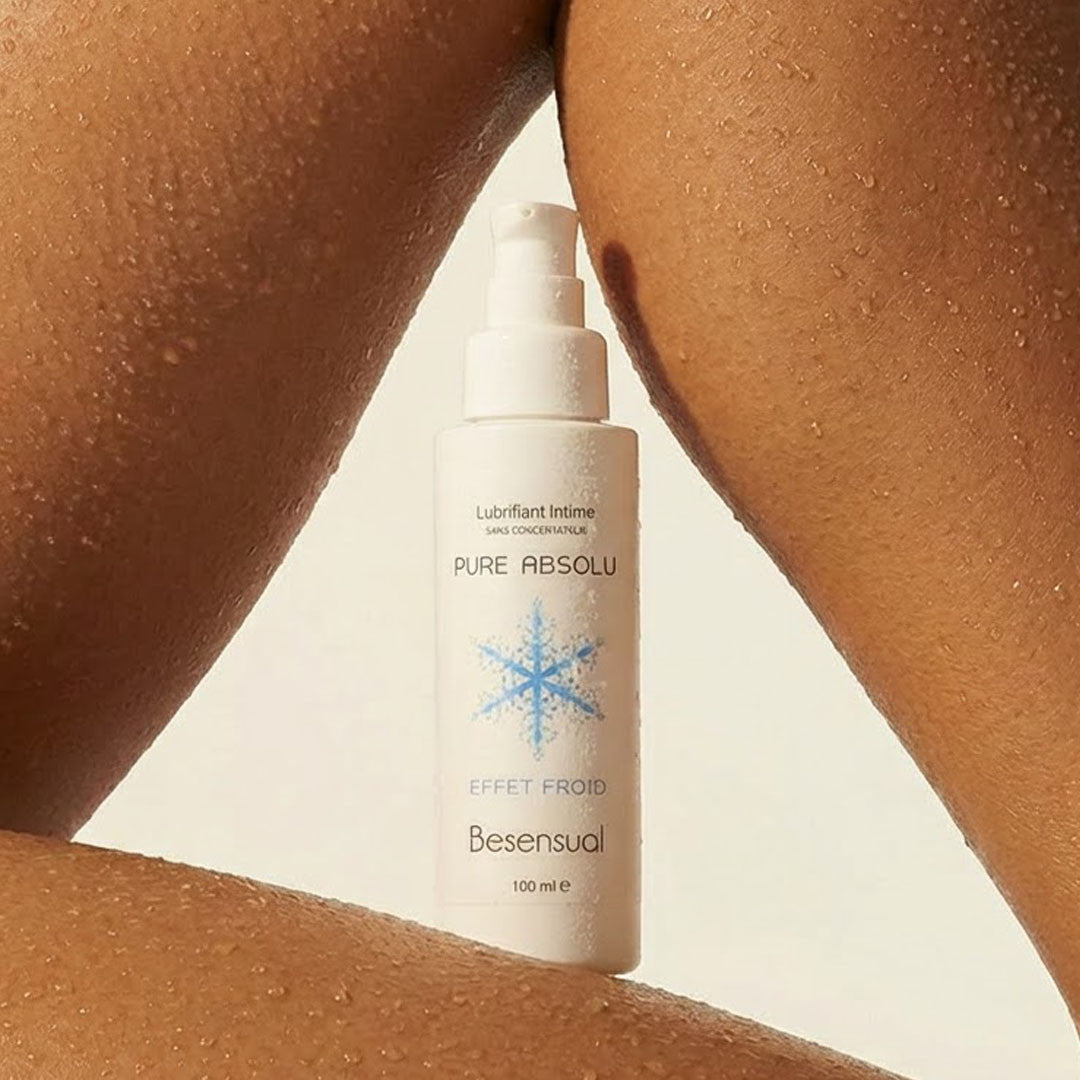 Be Sensual Cosmétiques Lubrifiant à base d'eau Effet Froid Packaging Vue de Face fond Blanc