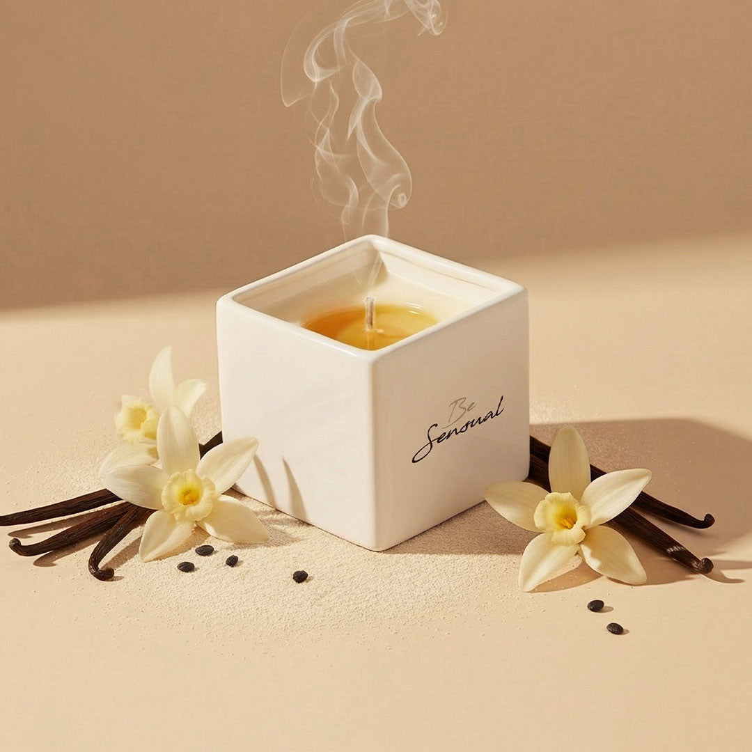 Bougie de Massage Parfumée - 4 parfums Vanille - Vanille - 1
