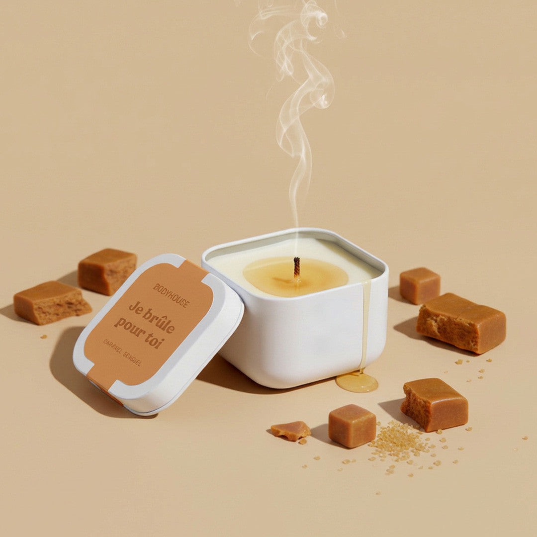 Bougie de massage parfum caramel - Caramel - 12