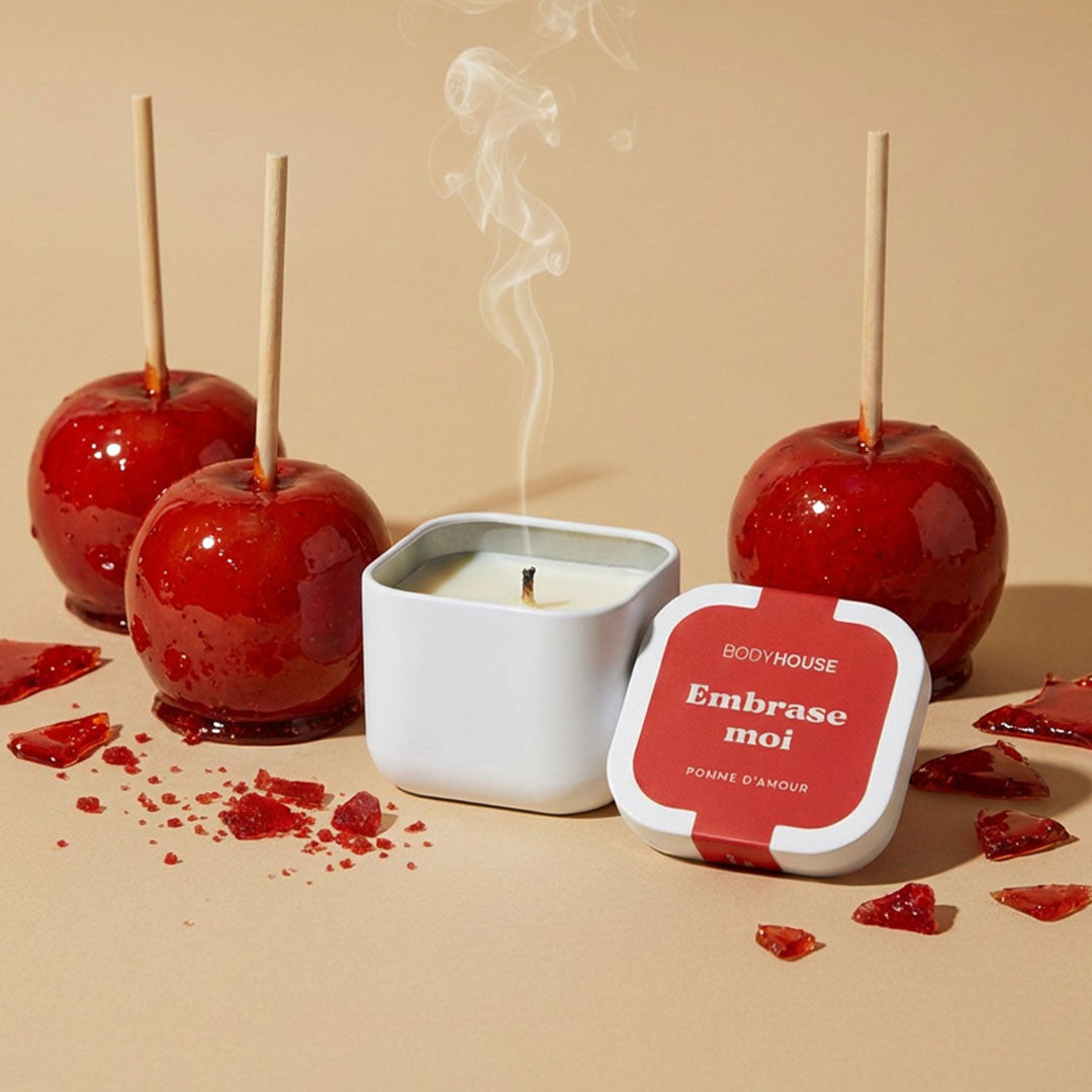 Bougie de massage parfum pomme d'amour - Pomme d'amour - 5