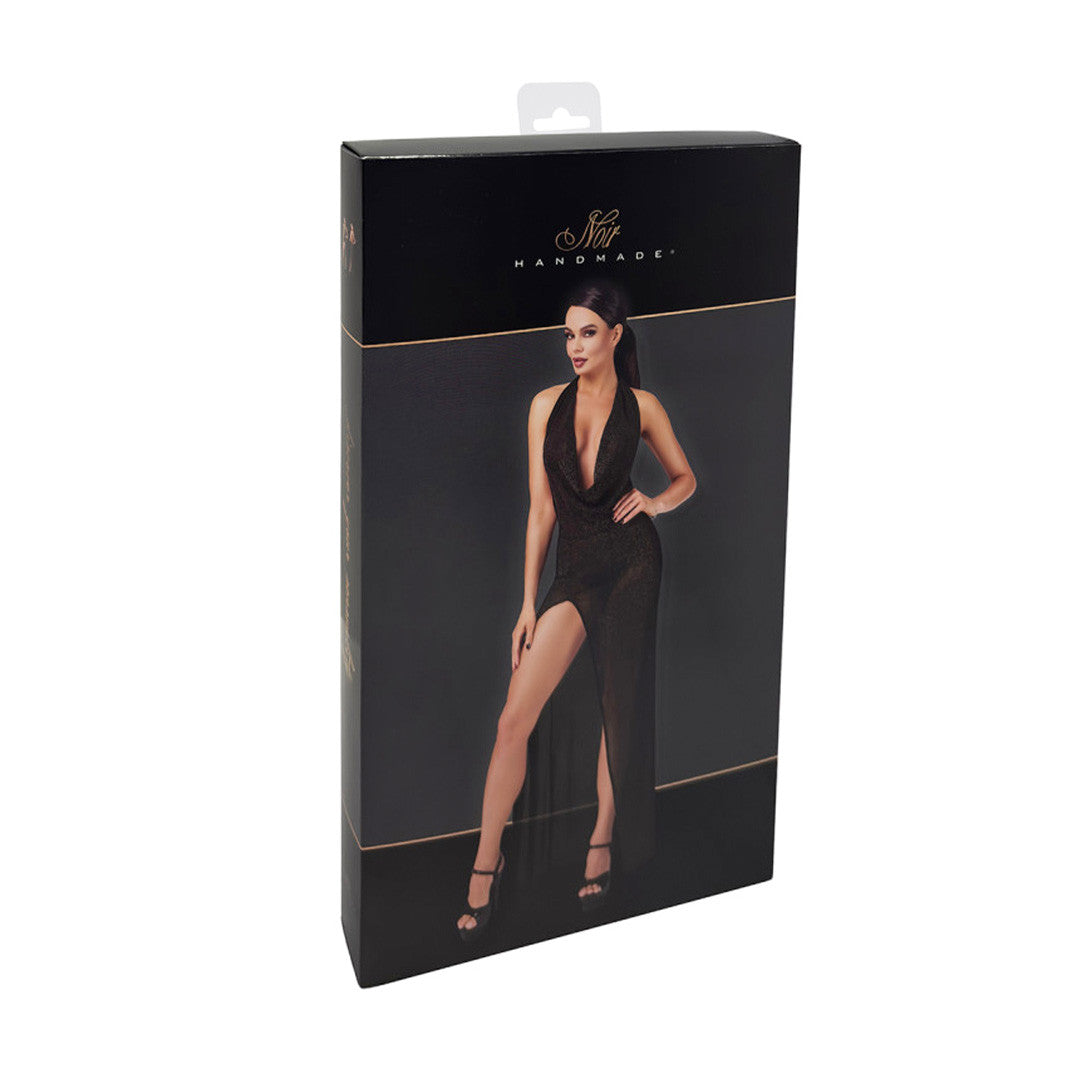 Robe Longue Fendue Onyx