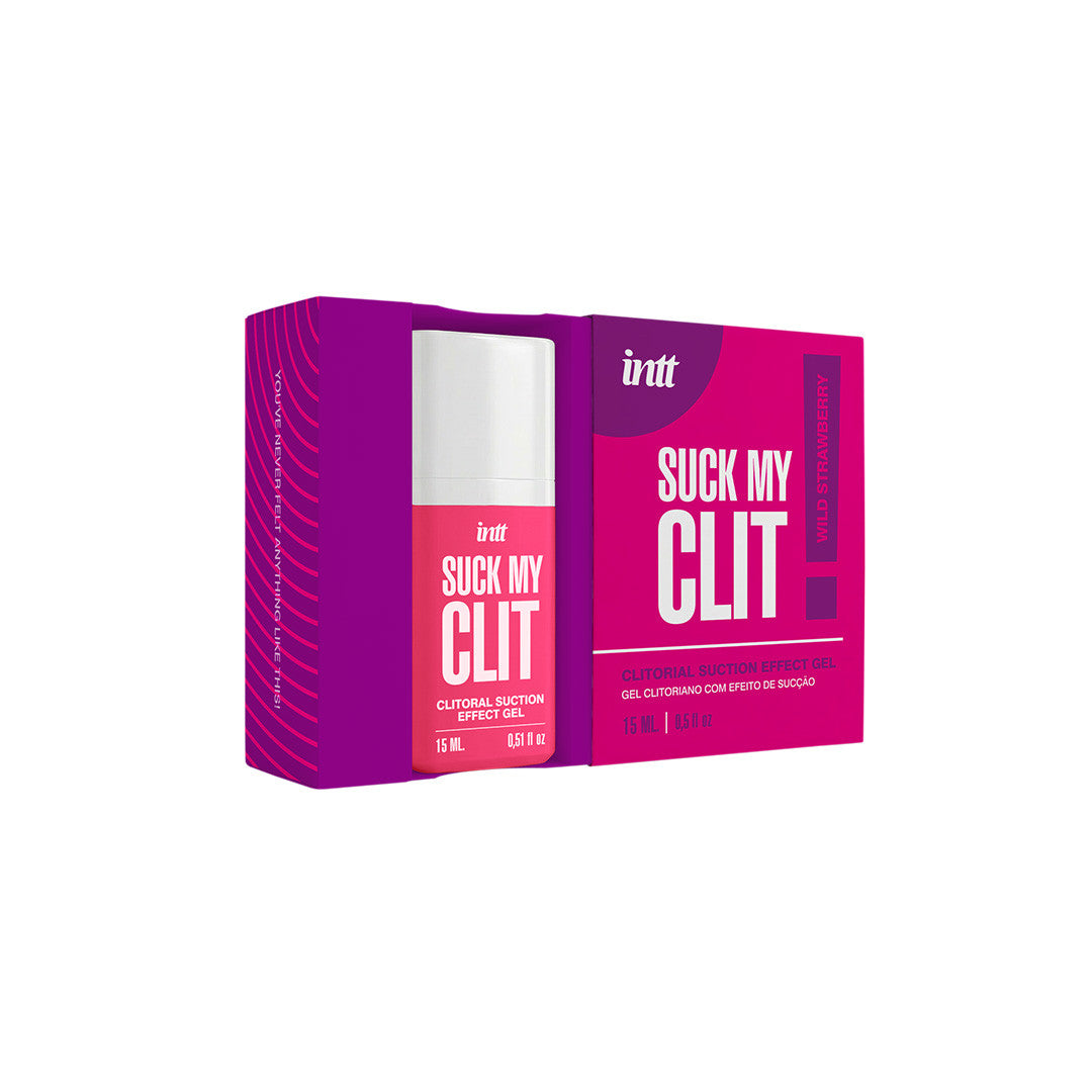 Gel Clitoridien Comestible Suck my Clit Fraise Packaging Ouvert - Fraise - 9