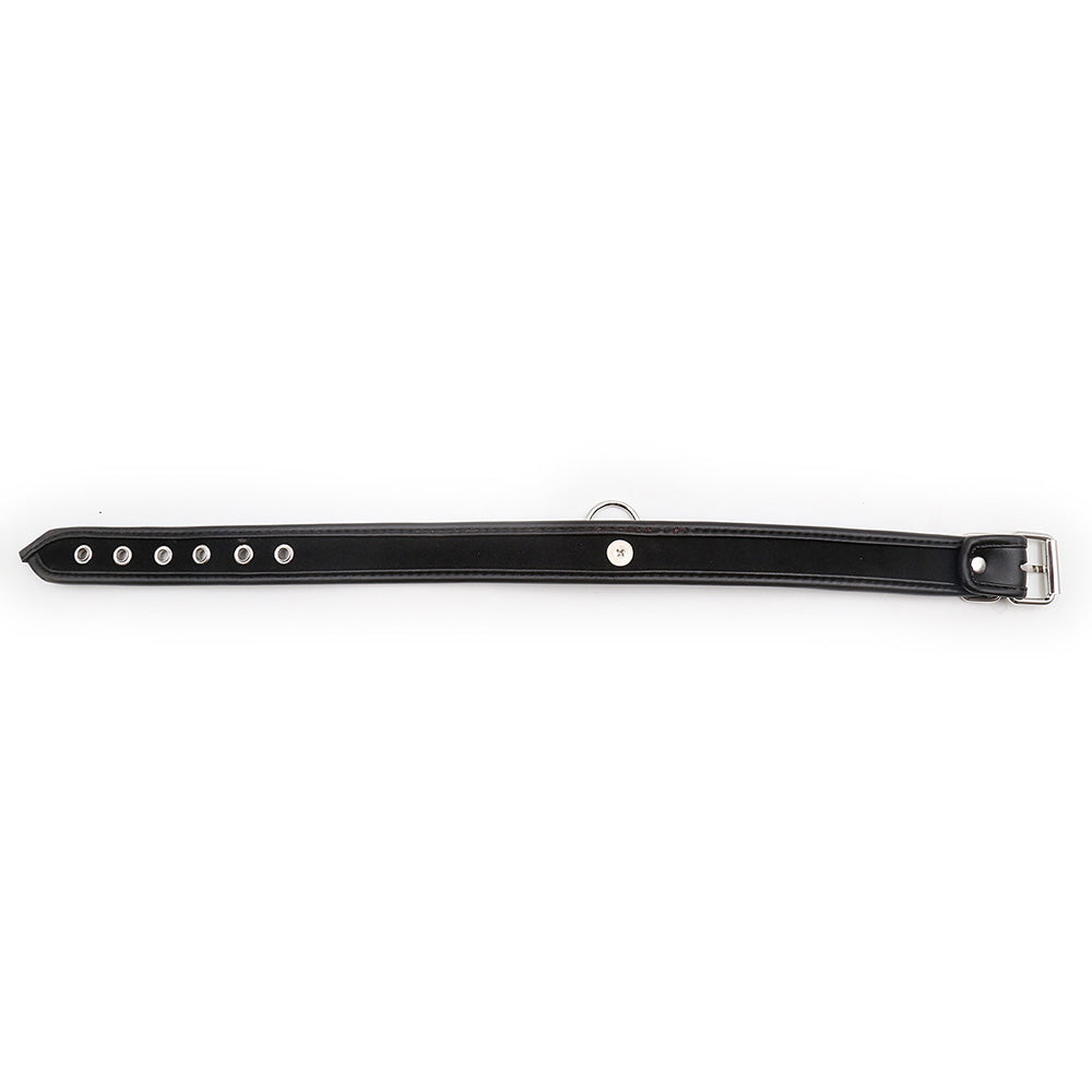 Collier SM Cuir Anneau - Be Bondage