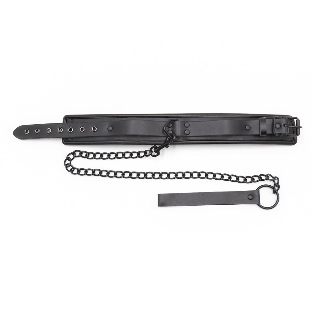Collier & Laisse Cuir Véritable - Be Bondage