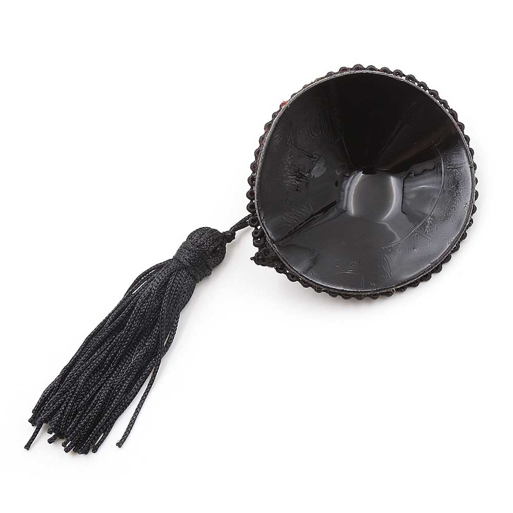 Cache-Tétons Dentelle Bicolore Pompon Be Bondage