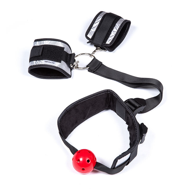 Set Bondage d'Attaches avec Bâillon
