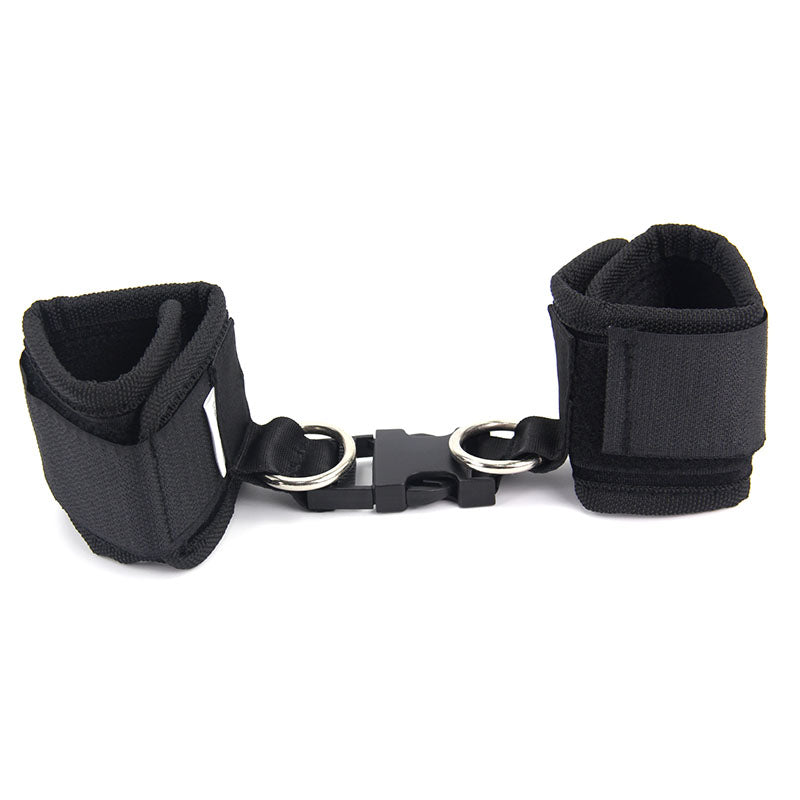 Set d'Attache Poignets et Chevilles pour Lit avec Fouet