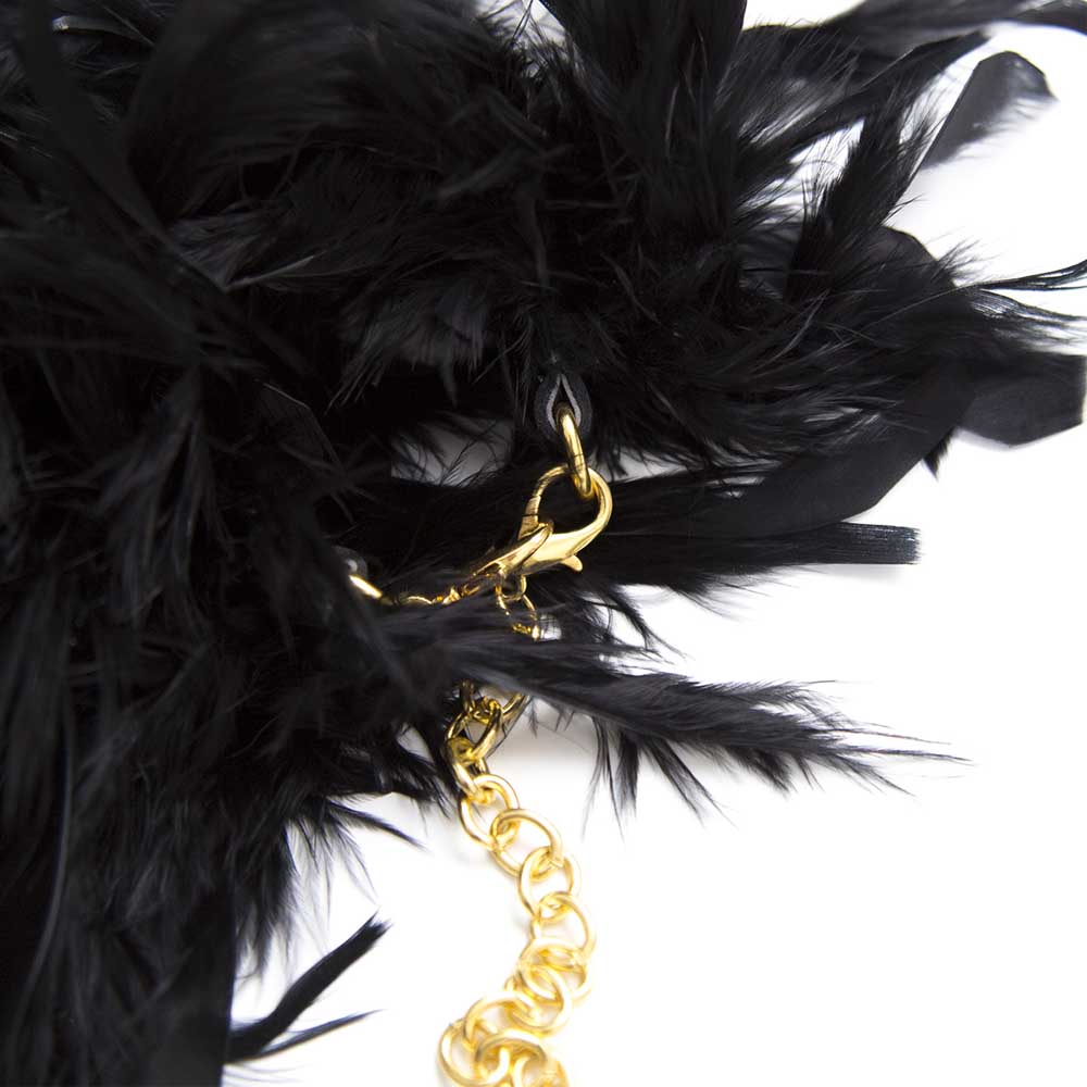 Menottes Plume Froufrou Chaine - Be Bondage