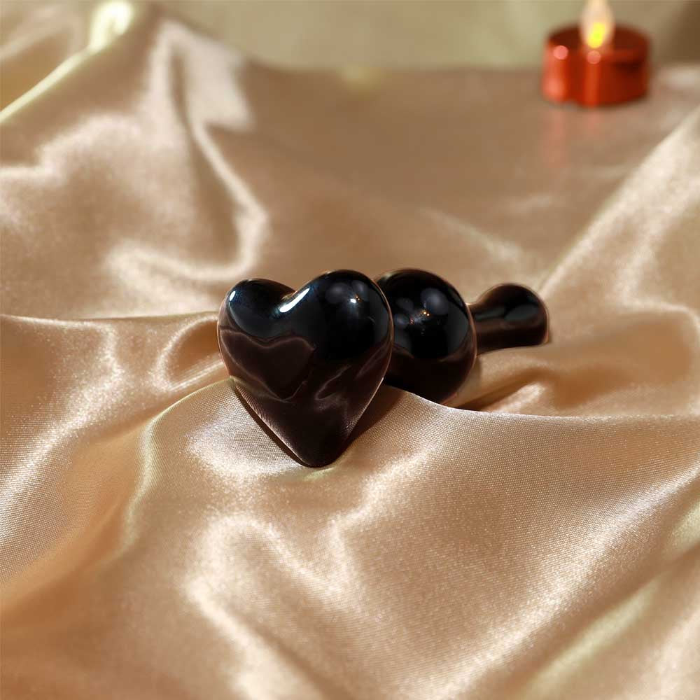 Petit Plug Cœur Noir vue 3