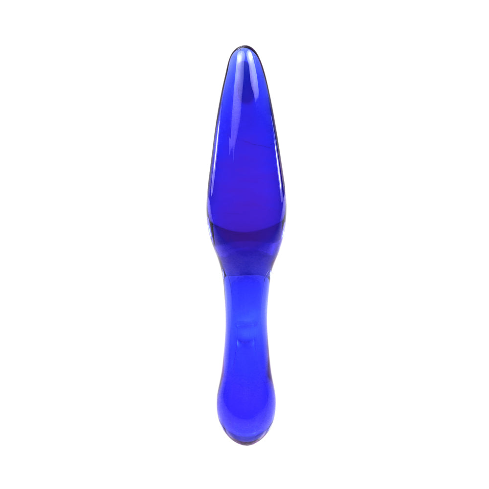 Plug Anal en Verre - Bleu - Debout