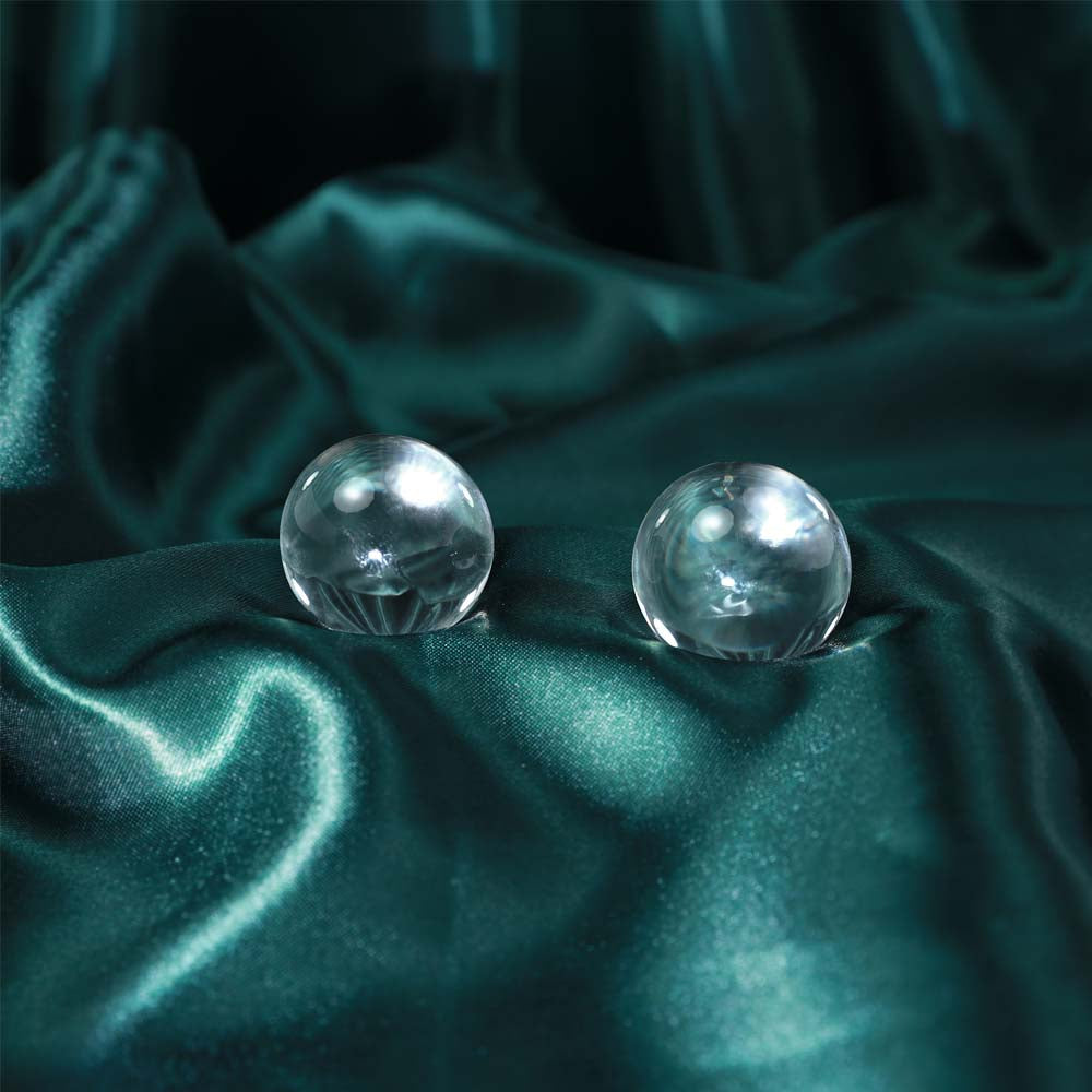 Boules de geisha transparentes en verre