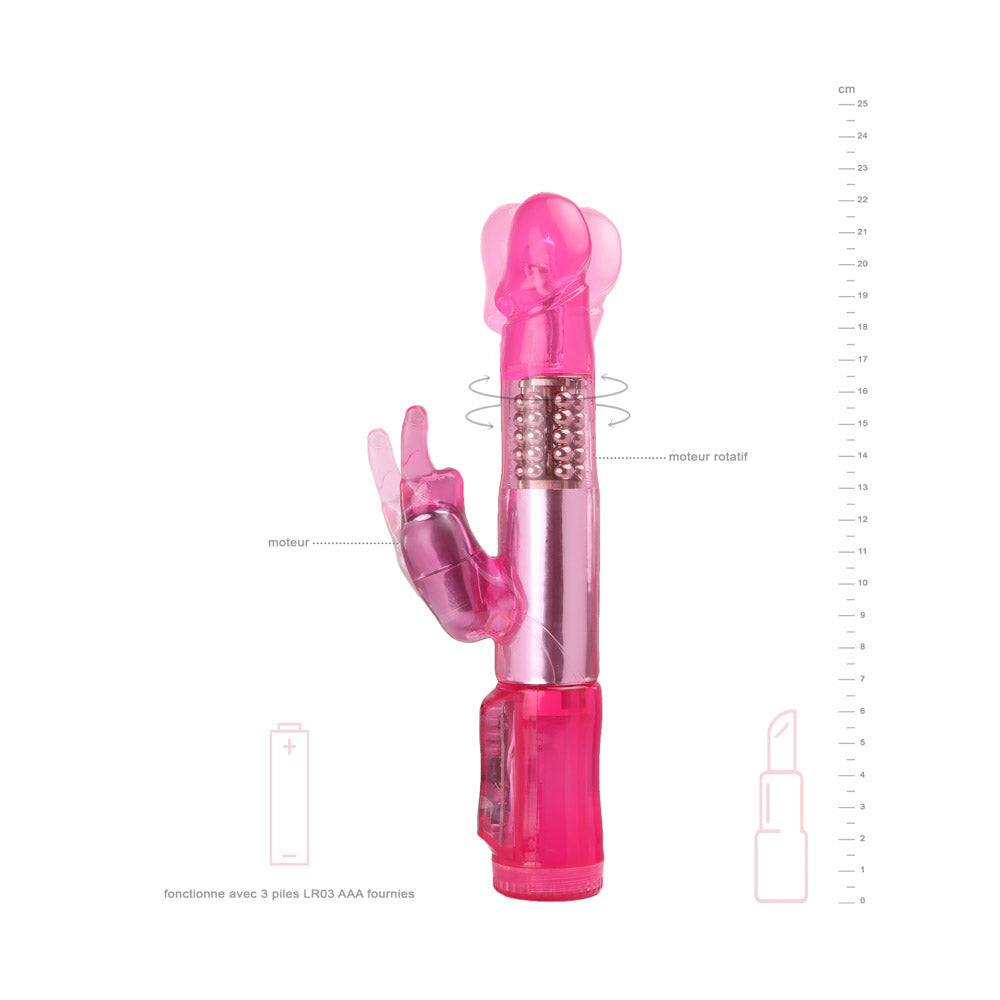 Sextoy Vaginal et Clitoridien Petit Rabbit Vibration et Rotation BH Toys