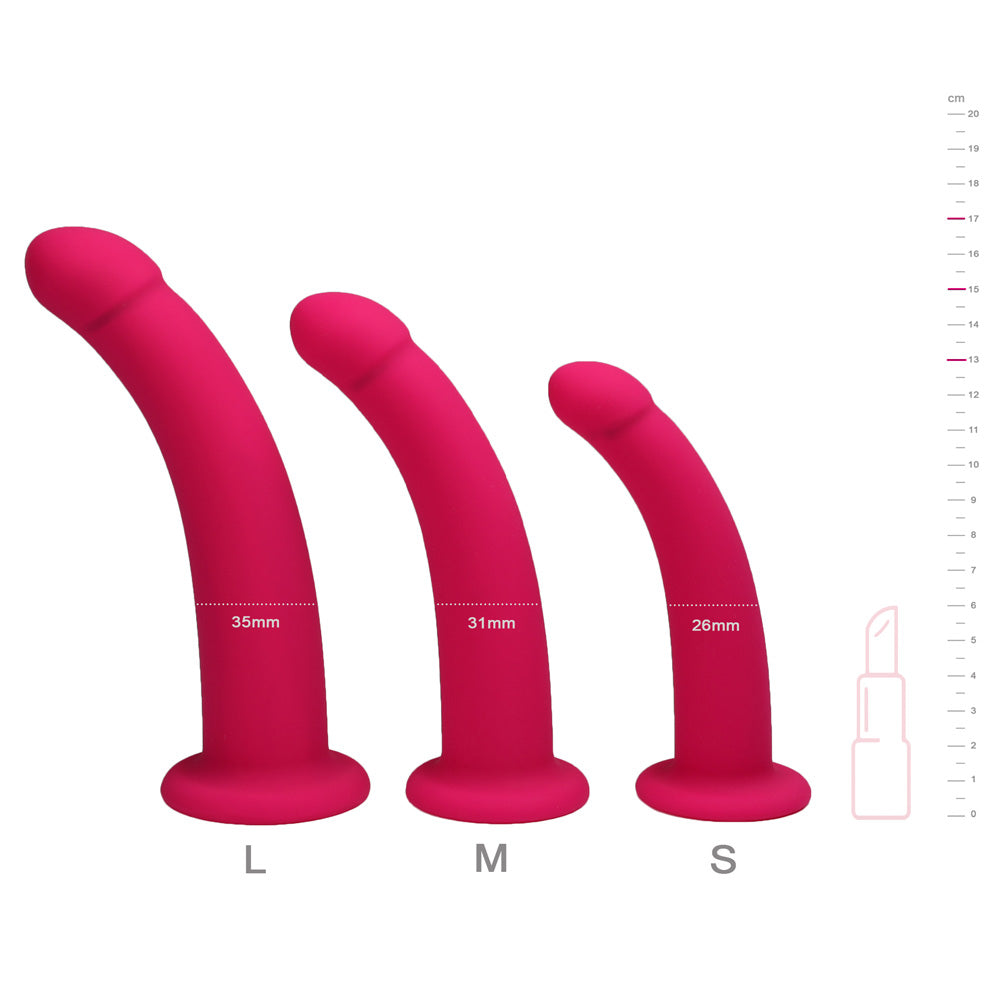 Dildo Voltige rose avec dimensions