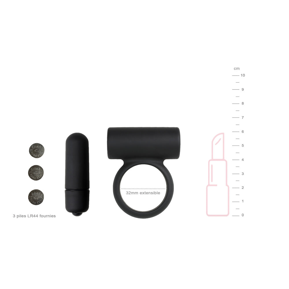schema dimensions taille cockring vibrant pour homme union