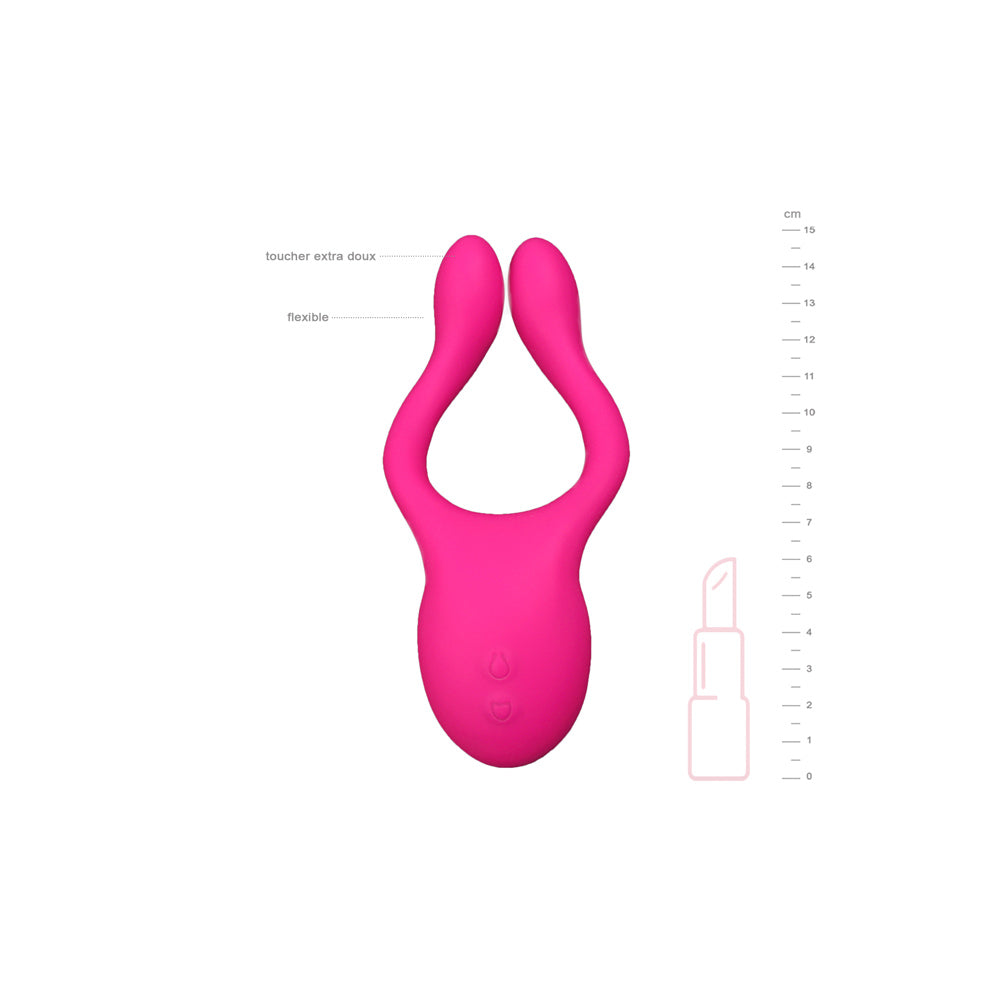 Be Happy- sextoy pour couple vibrant jouissance en silicone rose- mesures