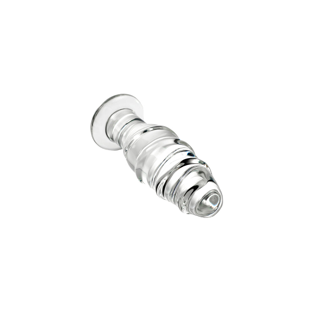 Plug conique en verre Pyrex transparent vue 2