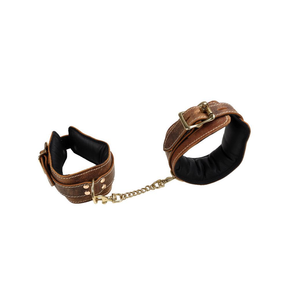 Coffret Cuir Véritable Vieilli 3 Pièces
