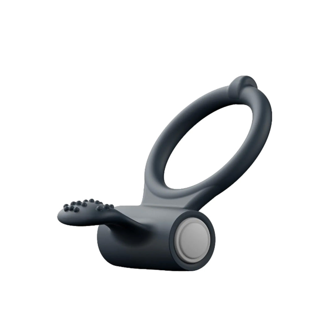 Anneau Power Clit Cockring Vibrant - Noir - 6