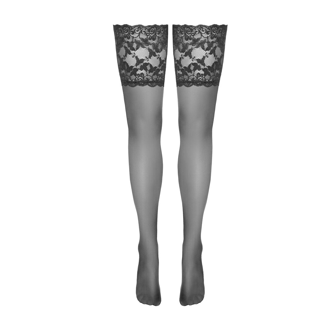 Bas Autofixants Dentelle Noire