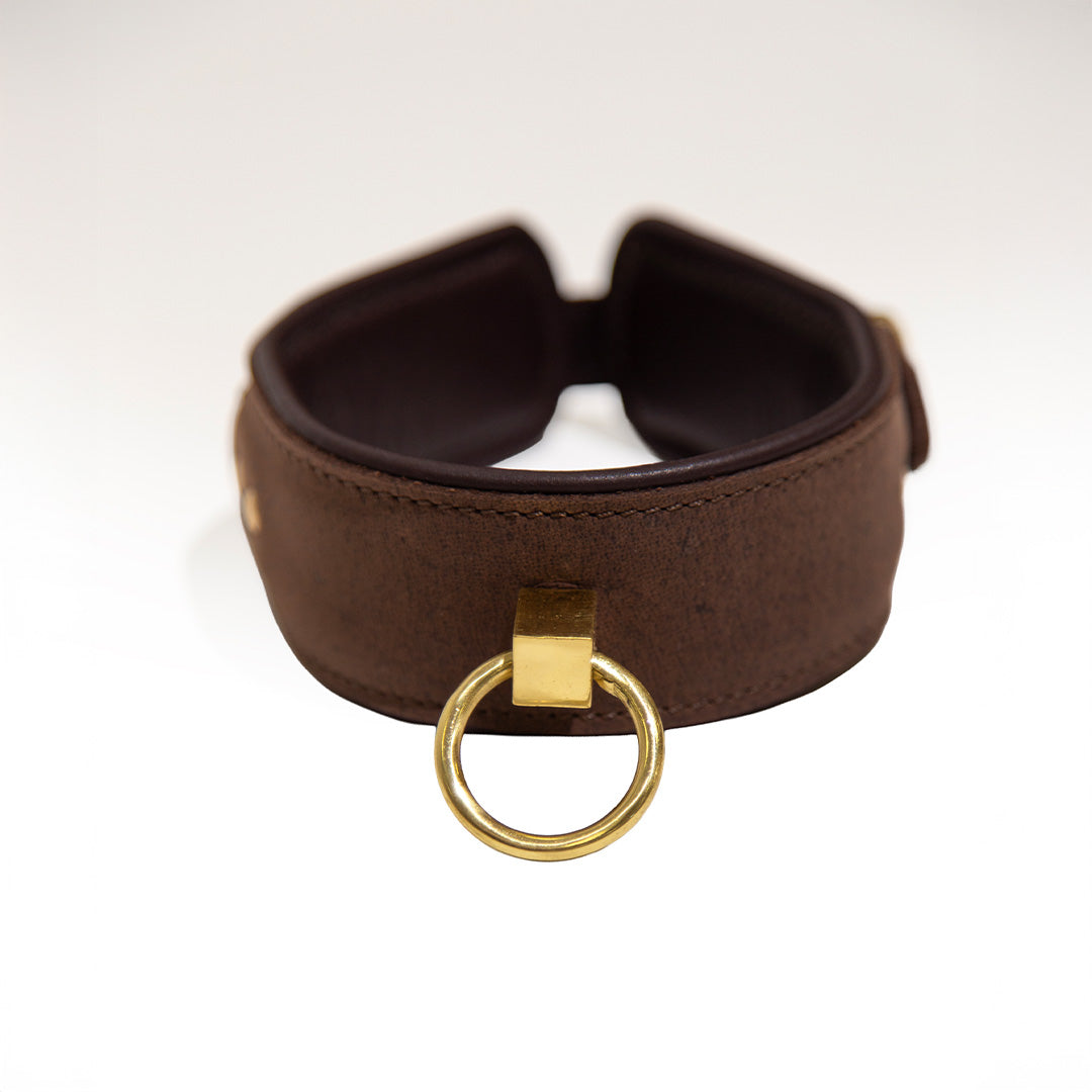 Collier Cuir de Veau Anneau