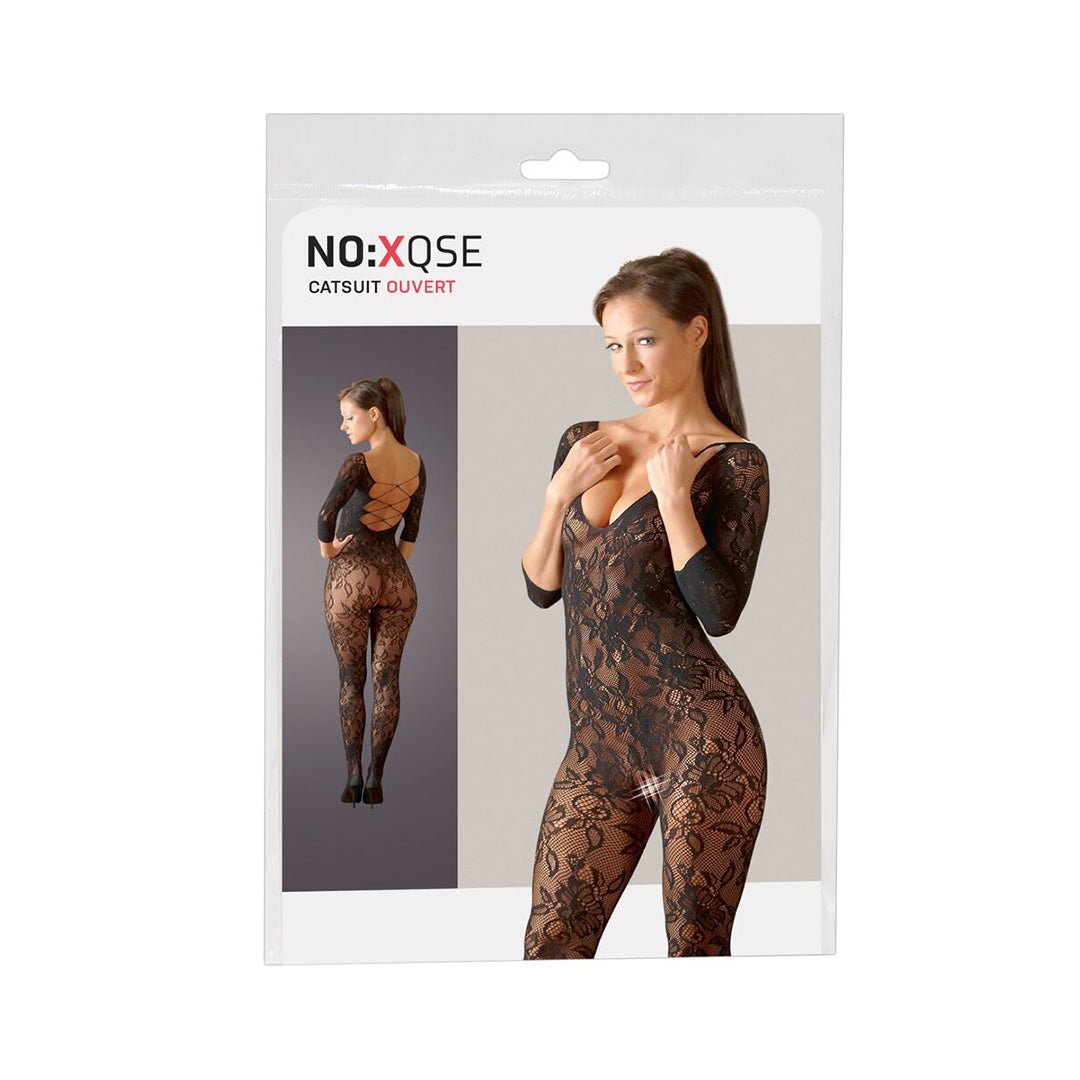Combinaison en dentelle noire