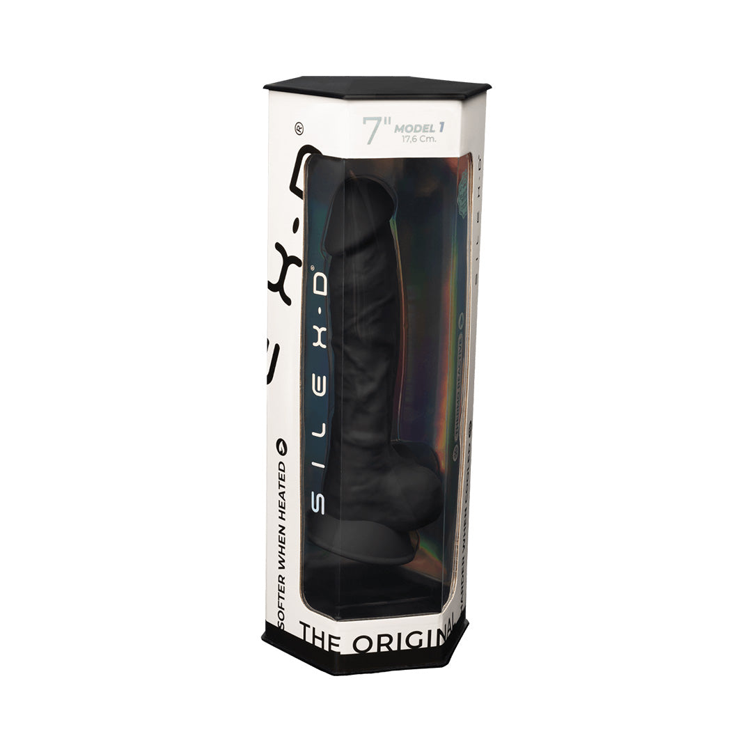 Gode Ventouse Réaliste Model 1 17,6cm - Noir - 30