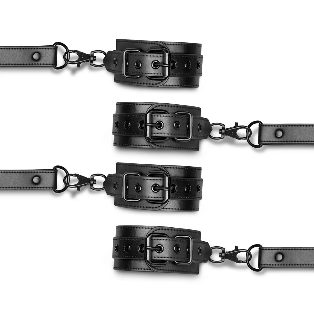 Hogtie avec menottes pour mains et chevilles