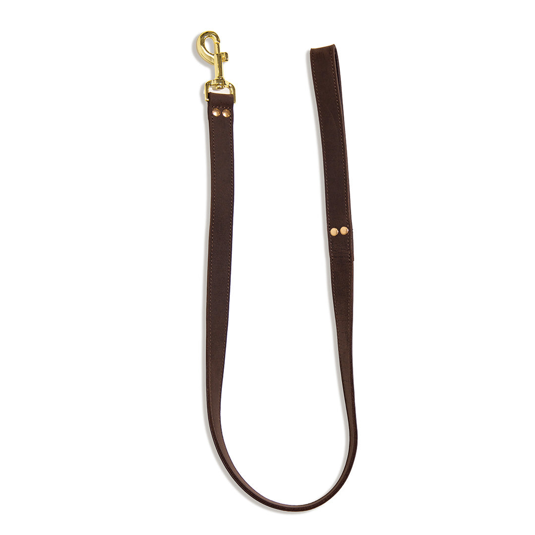 Laisse Cuir de Veau Marron