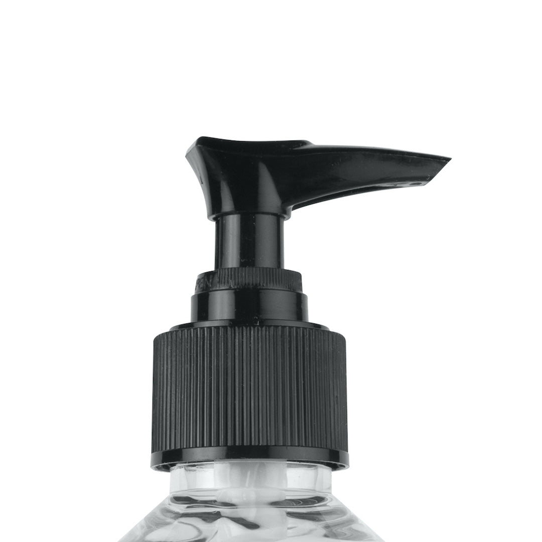 Zoom sur la pompe noire du lubrifiant à base d'eau Fuck & Fist
