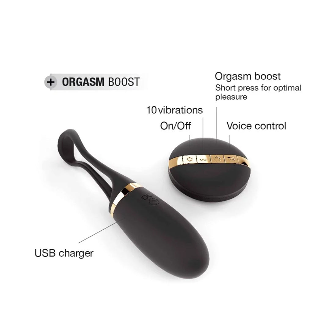 Oeuf Vibrant Secret Delight Télécommandé - Noir - 6