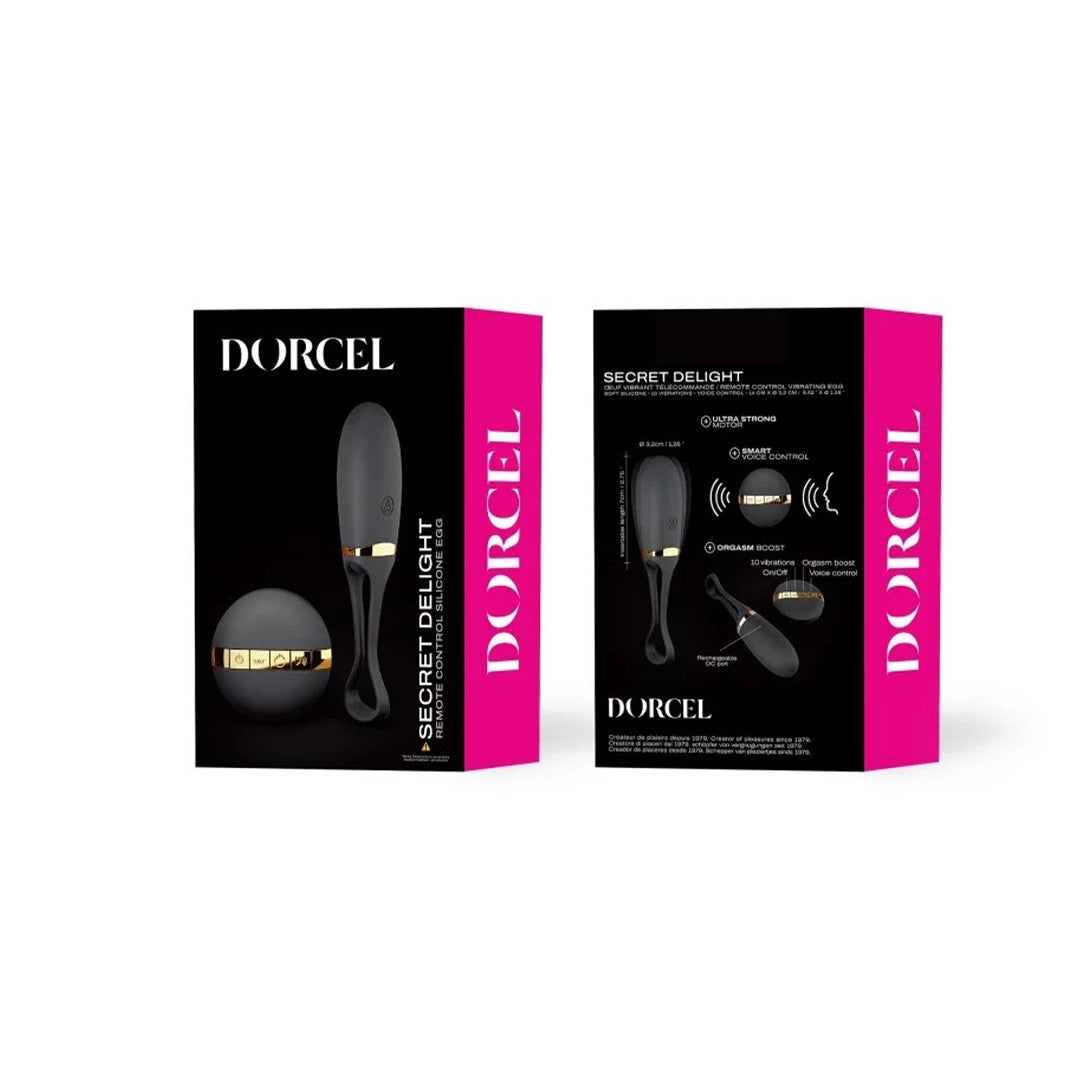 Oeuf Vibrant Secret Delight Télécommandé - Noir - 8